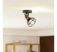 Lindby Arinthea, faretto da soffitto, 1 luce, nero, acciaio, E14 LINDBY