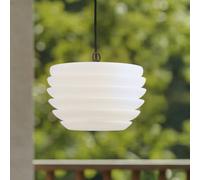Lindby Arona lampada a sospensione, Ø 38cm, bianco LINDBY