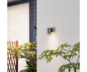 Lindby Azemina applique da esterni, V4A, 1 luce LINDBY