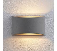 Lindby Edvin applique di cemento, semicircolare LINDBY