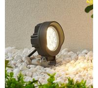 Lindby Emar faretto LED a picchetto grigio scuro 9915032