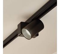 Lindby Faretto a binario LED Linaro/Brinja, nero, monofase LINDBY