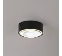 Lindby faretto a LED Siaka, nero, metallo, Ø 5 cm, IP65 LINDBY