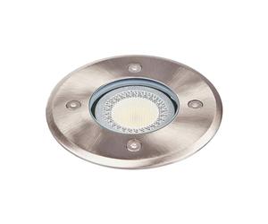 Lindby Faretto da incasso terra dimmerabile (Moderno) colore Grigio, in Acciaio Inox esterni