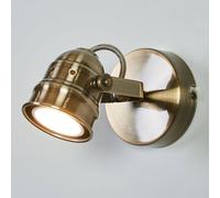 Lindby Faretto da parete Leonor, ottone, metallo, a 1 luce, 9,5 cm LINDBY
