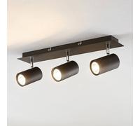Lindby Faretto dimmerabile (Moderno) colore Nero, in Metallo ad es. Soggiorno & Sala da pranzo Lampada incasso plafoniera applique