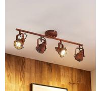 Lindby Faretto dimmerabile (Industriale) colore Marrone, in Metallo ad es. Soggiorno & Sala da pranzo Lampada incasso plafoniera applique