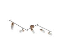 Lindby Faretto dimmerabile (Country) colore Argento, in Legno ad es. Cucina Lampada da incasso plafoniera applique