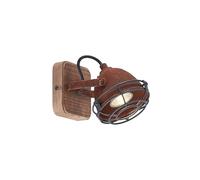 Lindby Faretto dimmerabile (Industriale) colore Marrone, in Legno ad es. Soggiorno & Sala da pranzo Lampada incasso plafoniera applique