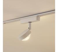 Lindby Faretto LED 48 V Lumaro, bianco, Ø 7,3 cm, alluminio, dimmerabile LINDBY