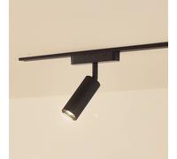 Lindby Faretto LED 48 V Lumaro, nero, Ø 4 cm, alluminio, dimmerabile LINDBY