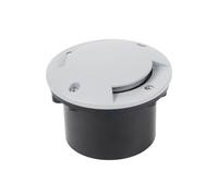Lindby Faretto LED da Esterno Calpestabile, Giardino Da Incasso a Pavimento incorporato 0.6W Bianco Caldo Rotondo Ø 10cm IP65 Alluminio Stile Moderno per Sentieri Ingressi