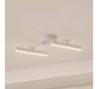 Lindby Faretto LED Eldrin, bianco, a 2 luci, barra luminosa 10029262