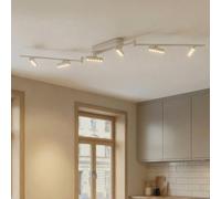 Lindby Faretto LED Eldrin, bianco, a 6 luci, punti luce LINDBY