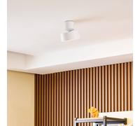 Lindby Faretto LED Nivoria, Ø 14 cm, bianco, orientabile LINDBY