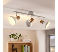 Lindby fatto da soffitto Fridolin, 50 cm, a 3 luci, bianco, metallo LINDBY