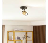 Lindby fatto da soffitto Sylveria, 1.flg., nero/oro, ferro 10020366