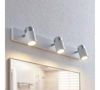 Lindby fatto Kardo, a 3 luci, bianco, metallo, IP44 LINDBY