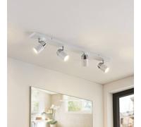 Lindby fatto Kardo, a 4 luci, bianco, metallo, IP44 LINDBY