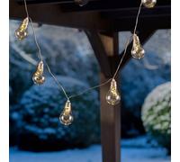 Lindby Ghirlanda luminosa LED Lampini, 200 cm, nero, IP44 LINDBY