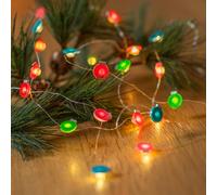 Lindby Ghirlanda luminosa LED Motje, palle, rosso, verde, 320 cm LINDBY