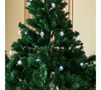 Lindby Ghirlanda luminosa LED Parrik, fiocchi di neve, 620 cm, IP44 LINDBY