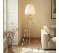 Lindby Helin piantana, beige, tessuto, treppiede, 144 cm, E27 LINDBY
