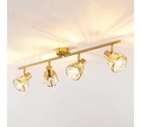 Lindby Kosta plafoniera a 4 luci, ottone LINDBY