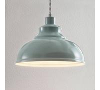 Lindby Lampada a sospensione Albertine, metallo celeste LINDBY