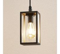 Lindby lampada a sospensione da esterno Filimon, antracite, 22 cm, IP44, E27 LINDBY