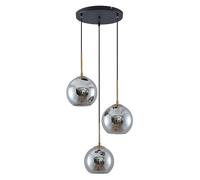 Lampada a sospensione 'Jurian' dimmerabile (Moderno) colore Grigio, in Metallo ad es. Soggiorno & Sala da pranzo (3 luci, E27) di Lindby | lampada a sospensione, lampada da soffitto, lampada