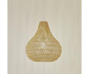 Lindby lampada a sospensione Miryam, corda di canapa naturale, Ø 40 cm LINDBY