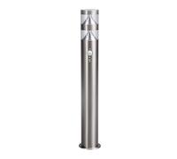 Lindby lampada da esterni con sensore di movimento (Moderno) colore Grigio, in Acciaio Inox lampadina inclusa Lampioncino paletto luminoso viale lampioncino