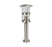 Lindby Lampada da esterni (Moderno) colore Grigio, in Acciaio Inox lampioncino paletto luminoso lampada viale lampione
