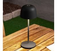 Lindby Lampada da tavolo a LED Arietty, nera, dimmerabile, IP65 LINDBY
