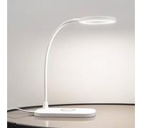 Lindby - Lampada da tavolo a LED Siona dimmerabile (moderna) in bianco per soggiorno e sala da pranzo (1 fonte luminosa) di Lindby