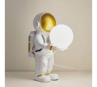 Lindby lampada da tavolo Kosmo, bianco/oro, ceramica, vetro LINDBY