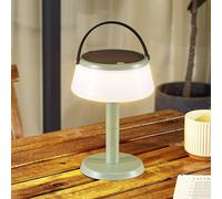Lindby Lampada da tavolo LED Mikkel, verde, dimmerabile LINDBY