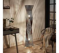 Lindby Lampada da terra di rattan Kassia, luce raccolta LINDBY