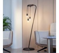 Lindby lampada da terra Elira, nera, metallo, altezza 150 cm, E27 LINDBY