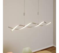 Lindby lampada LED a sospensione Auron, color nichel, metallo, dimmerabile LINDBY