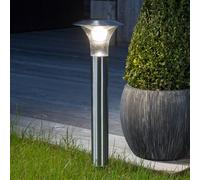 Lampade solari 'Jolin' (Moderno) colore Grigio, in Acciaio Inox (1 luce, lampadina inclusa) di Lindby | lampada solare, lampada solare giardino