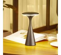 Lindby Lampada LED da tavolo ricaricabile Evelen, nera, IP54, CCT LINDBY