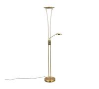 Lindby Lampada a LED da pavimento Eda, altezza 180 cm, ottone, dimmerabile LINDBY