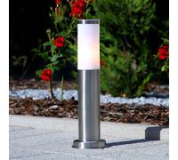 Lindby lampioncino Kristof, acciaio inox, 45 cm di altezza, E27 LINDBY