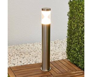 Lindby Lampione a LED Fabrizio, altezza 56 cm, acciaio inox LINDBY