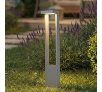 Lindby Lampione a LED Lonete, grigio, altezza 65 cm, IP65 LINDBY