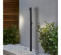 Lindby Lampione a LED Luzian, altezza 120 cm, nera, picchetto LINDBY