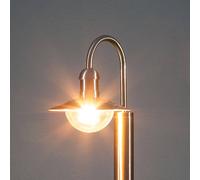 Lindby lampione Damion, 140 cm, acciaio inox, E27, IP44 LINDBY