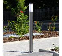 Lindby lampione Kristof, acciaio inox, altezza 110 cm, E27 LINDBY